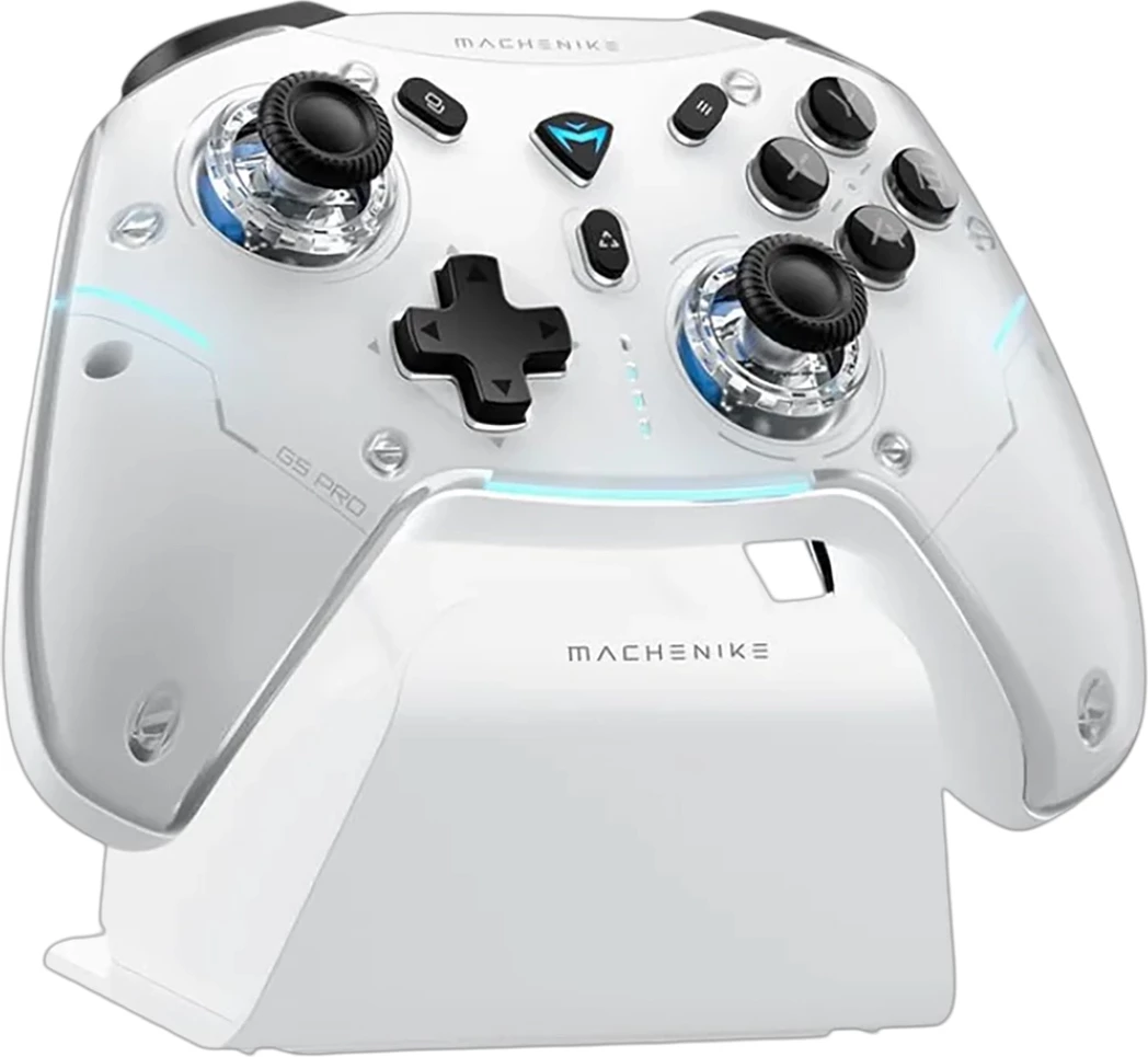 Kontroller lojërash Machenike G5Pro Max wireless me stacion karikimi, klasa B, i bardhë