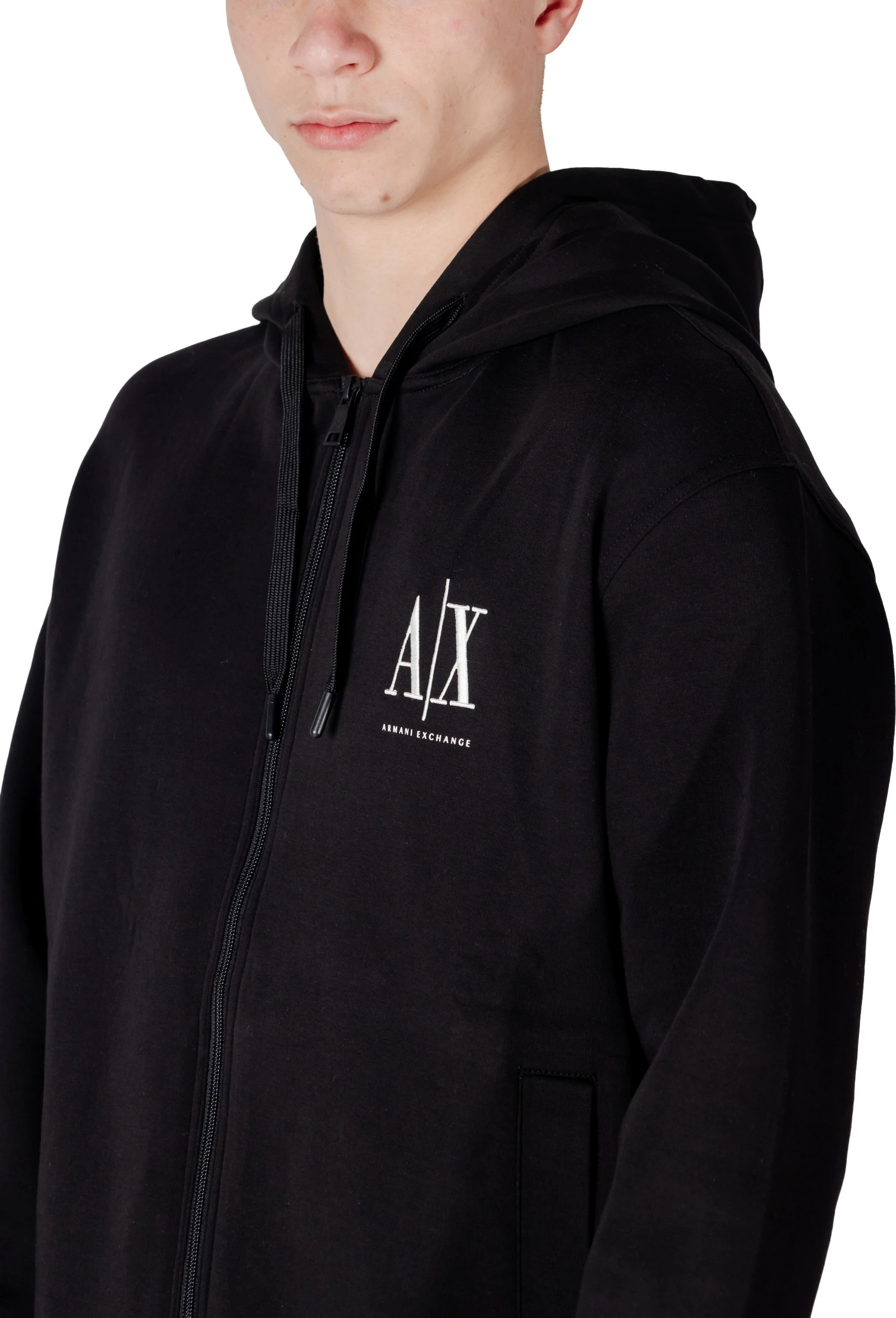Duks me kapuç për meshkuj Armani Exchange XM000371 AF10818, i zi [Madhësia: XS]