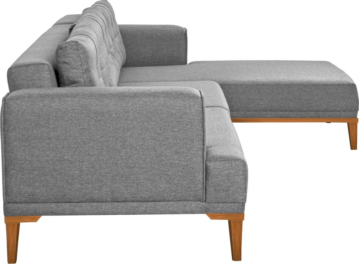 Kënd divan Atelier del Sofa, Vina Corner, ngjyrë gri, Atlantic Pine