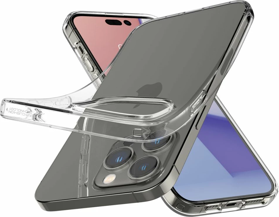 Mbështjellës Spigen Liquid Crystal për iPhone 14 Pro, Transparent