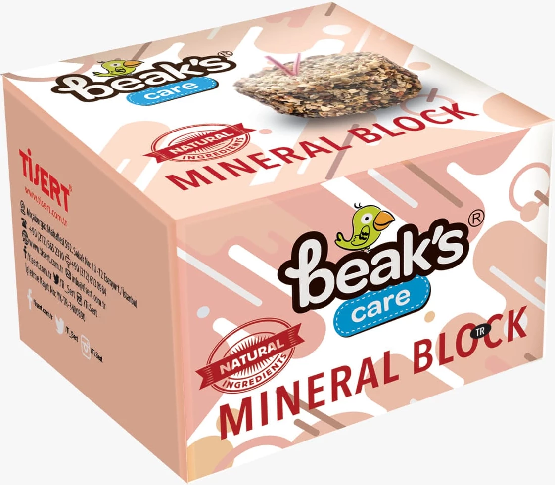Bllok Mineral i Madh për Zogj - 135g