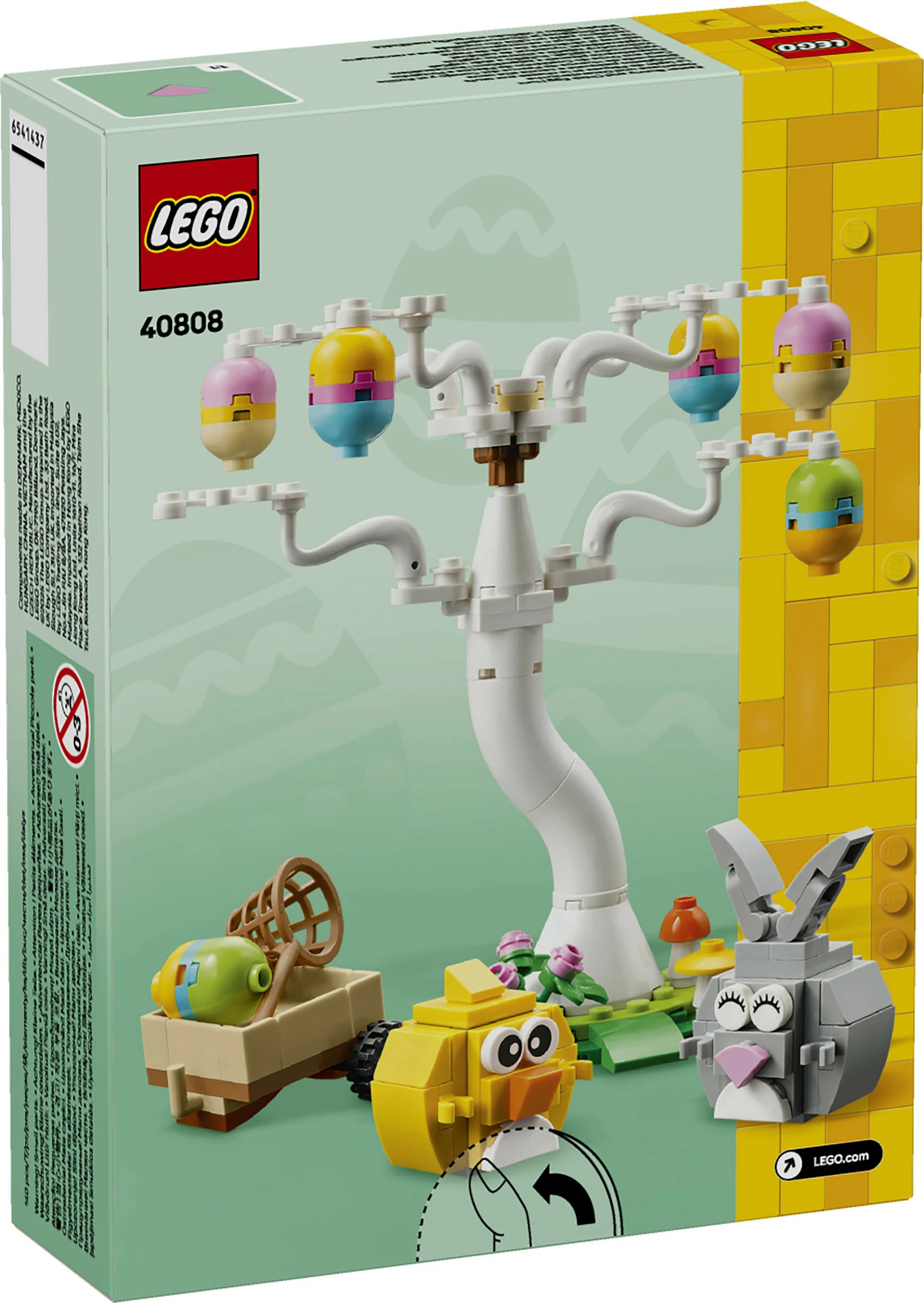 Set ndërtimi LEGO Iconic 40808 Easter Bunny and Chick Egg Hunt, 140 pjesë, 8+, multikolor