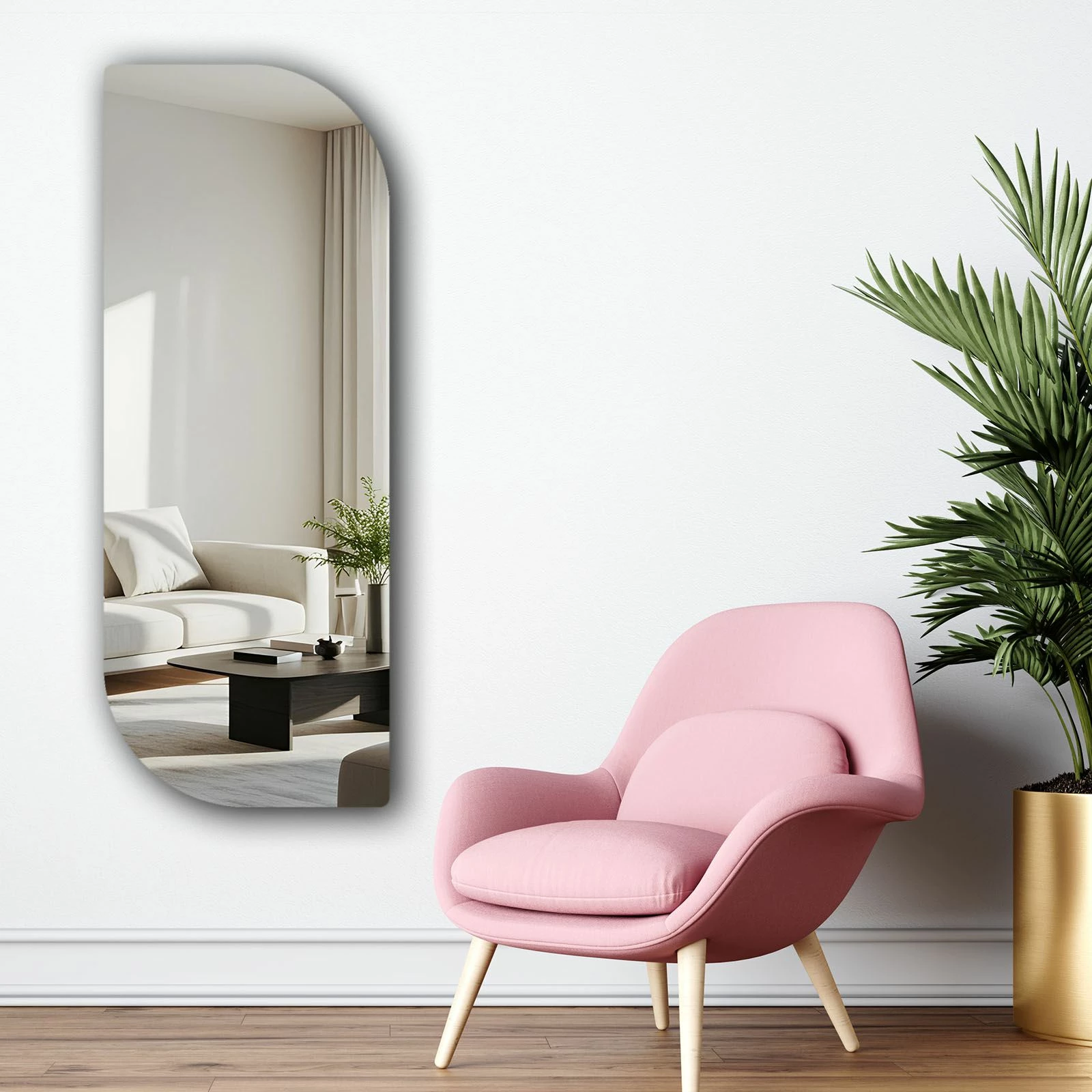 Pasqyrë Skye Decor, 52135Ayna-005, shumëngjyrëshe, 52x135cm