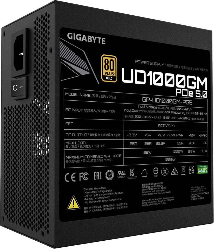 Furnizues energjie Gigabyte GP-UD1000GM PG5, 1000W, i zi
