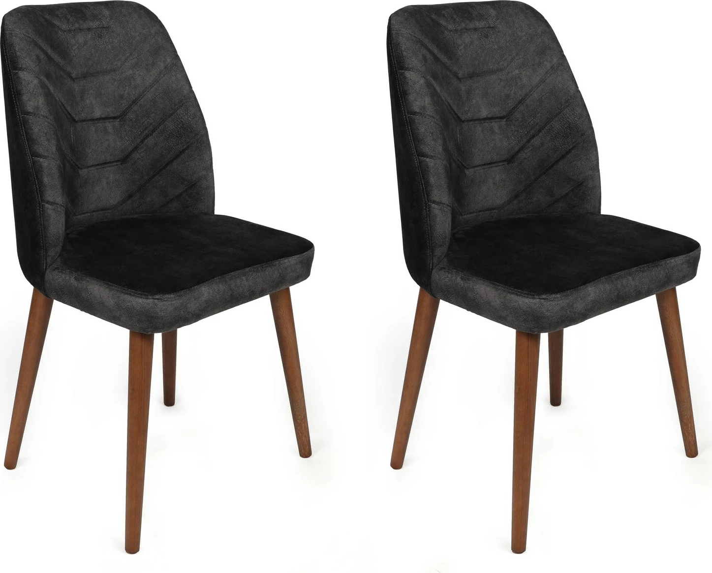 Set karrigesh (4 copë), Skye Decor, Dallas-557 V4, anthracite dhe kafe