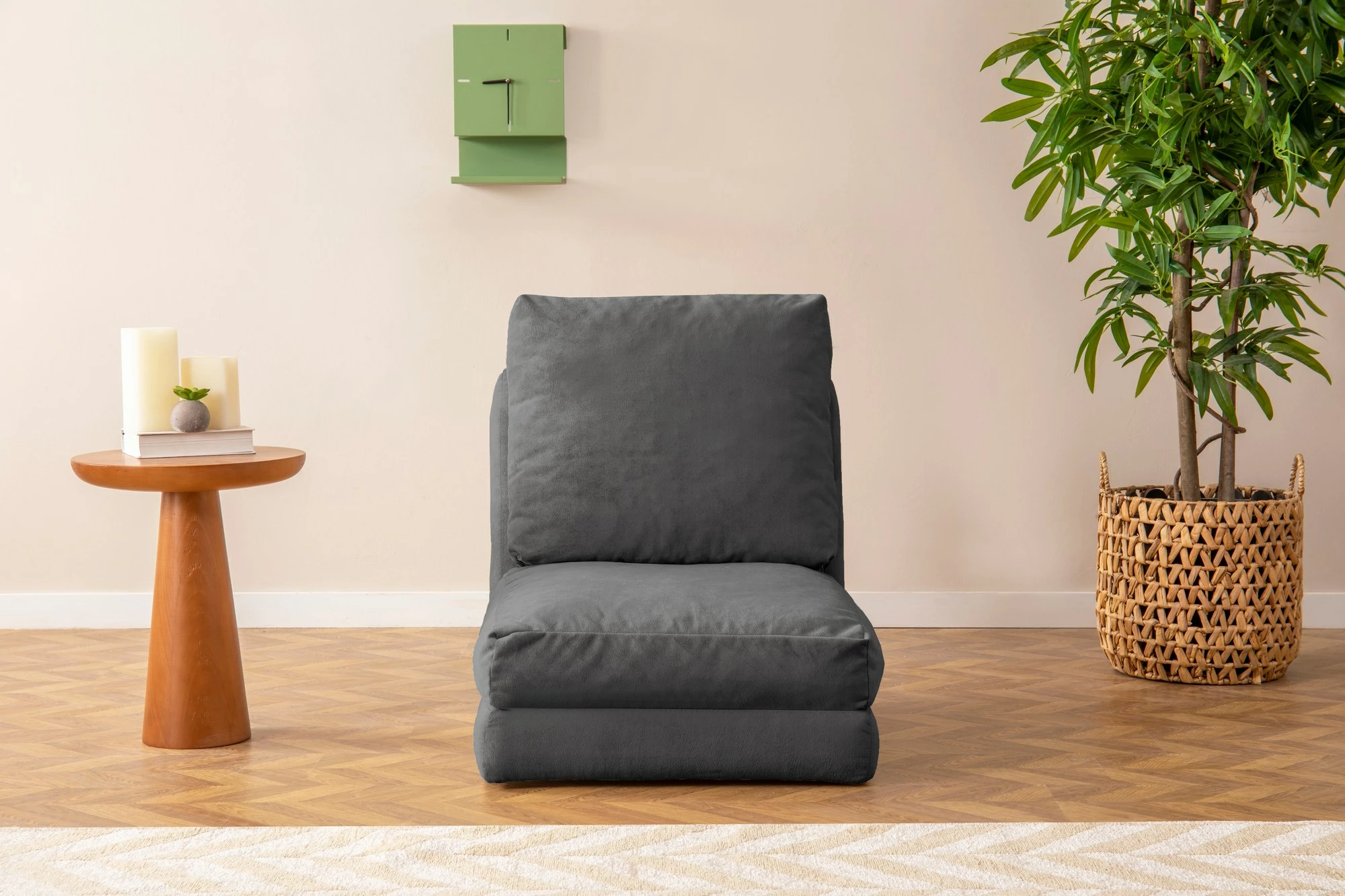 Krevat-karrige një vendës, ngjyrë gri, Atelier del Sofa, Taida - GR126
