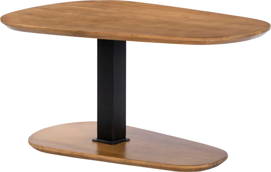 Tavolinë kafeje Level, ngjyrë arre e zezë, 95x65x48