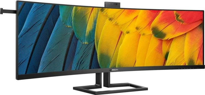 Monitor Philips 45B1U6900CH 46" USB-C me webcam 5MP, mic me anulim zhurme, Windows Hello, zi