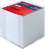 Kuti shënimesh Herlitz 10410801, plastikë, 9x9x9cm, fletë të bardha