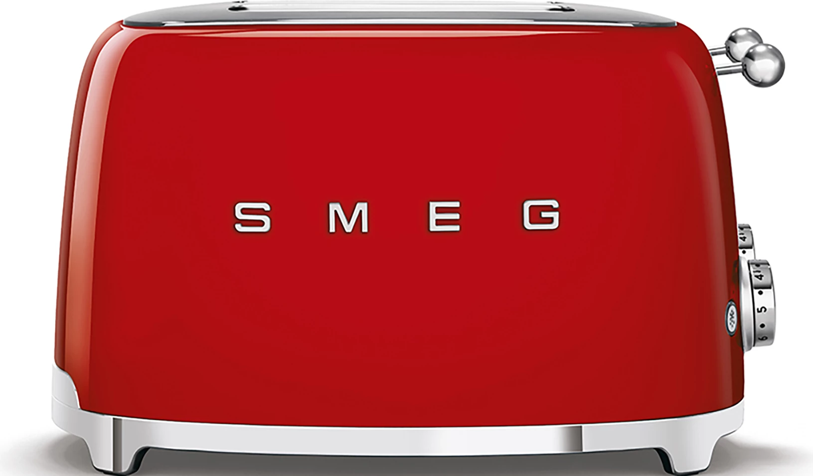 Toster Smeg TSF03RDEU 2000W, 4 slote (2 panele), pop-up, i kuq