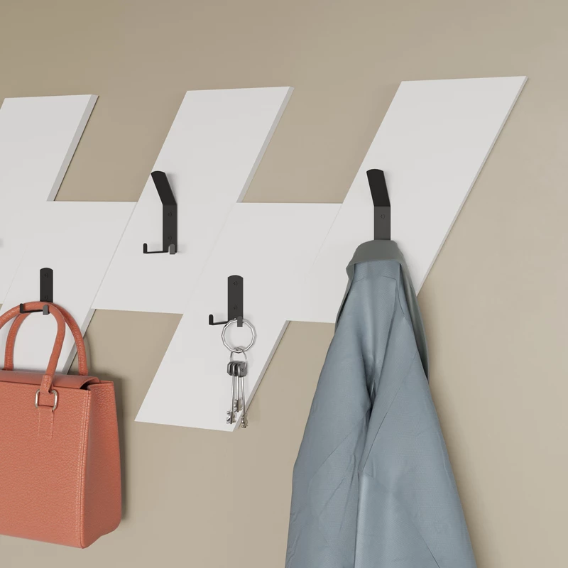 Varëse muri Livy, ngjyrë e bardhë, melaminë, 75.2x1.8x45.3cm