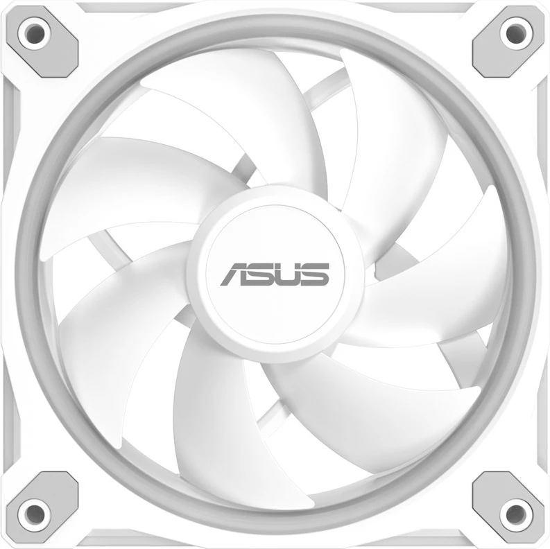 Set ventilatorë ASUS Prime MR120 Fan ARGB, 12 cm, për kasë, Bardhë, 3 copë