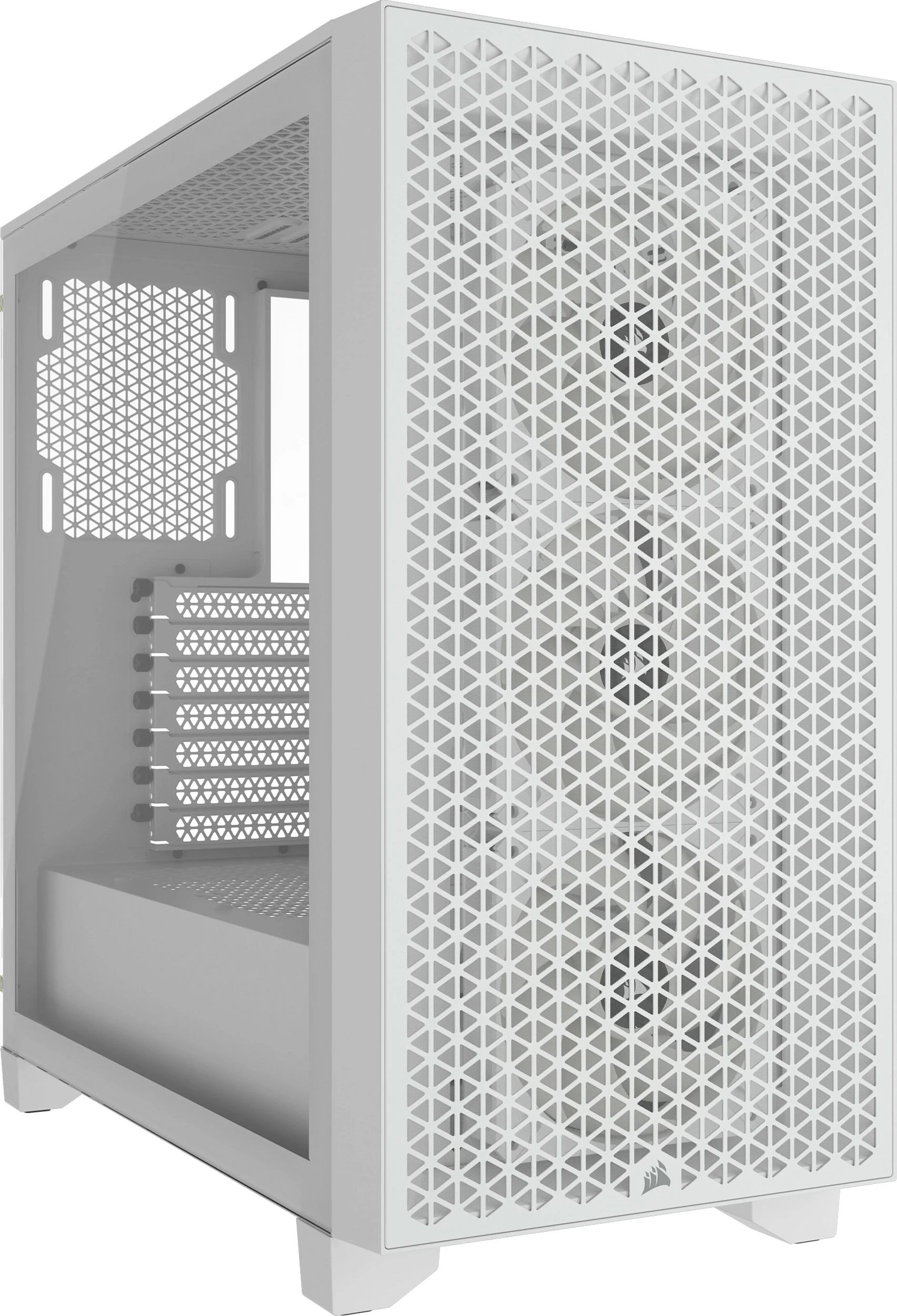 Kasë Corsair 3000D RGB Airflow, midi tower, ATX, e bardhë