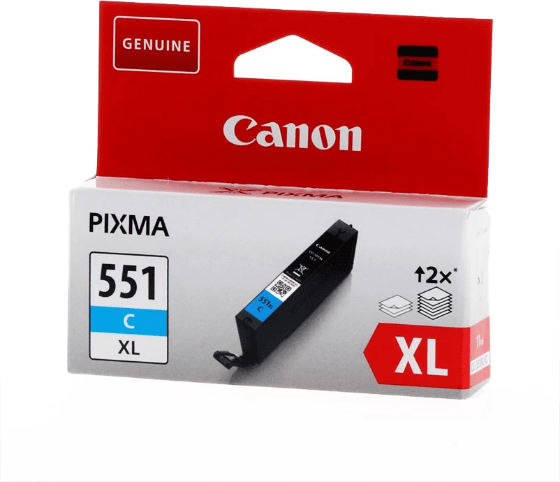 Kartush bojë, Canon, CLI-551CXL / 6444B001, XL 11 ml, rendiment 695 faqe, cian
