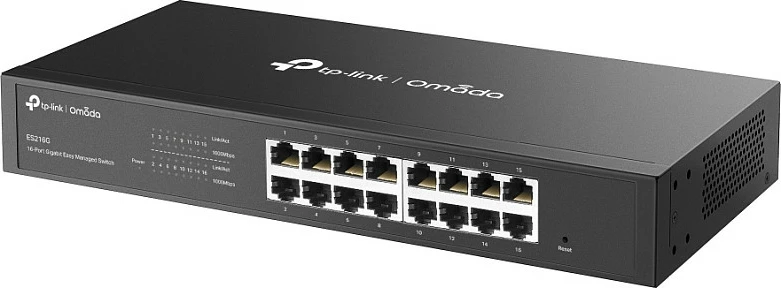 Switch TP-Link Omada ES216G, 16-Port Gigabit, Managed L2, Rackmount