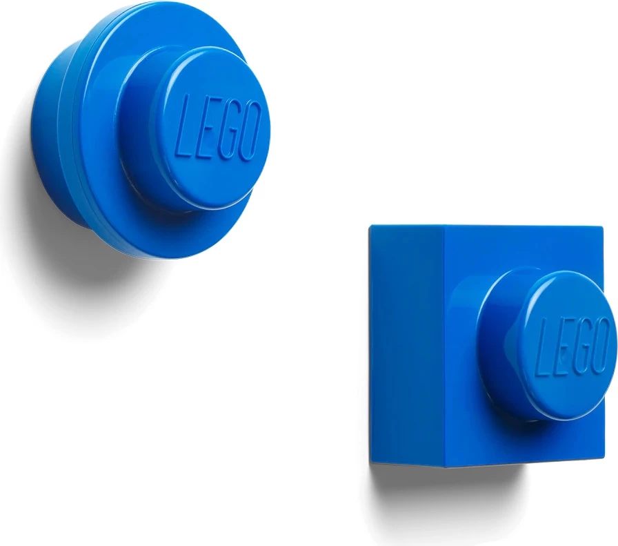 Set magnetësh LEGO, elemente rrethore & katrore 47 mm, blu