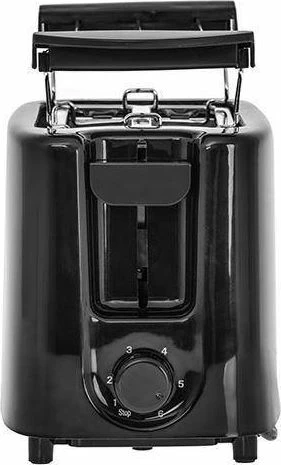 Toster Mesko MS 3220, 2-fetë, 650W (max 900W), 6 nivele pjekjeje, me raft për simite, i zi