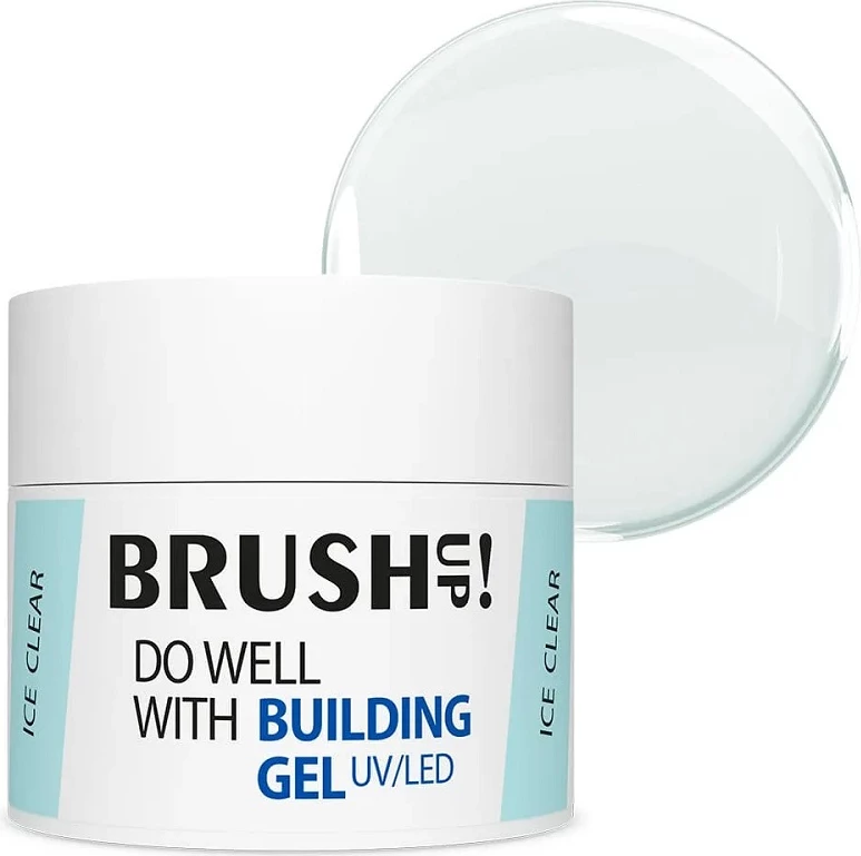 Xhel ndërtues për thonj BrushUp! Do Well with Building Gel për femra Ice Clear 12g