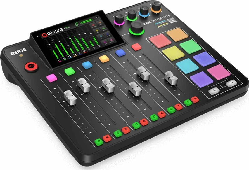 Konsolë produksioni audio Rode RODECaster Pro II, e zezë