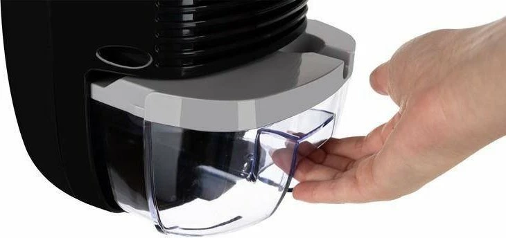 Dehumidifikues ajri Malatec O16406 0.8L 300ml/24h 23W, i zi, set me zorrë dhe adapter