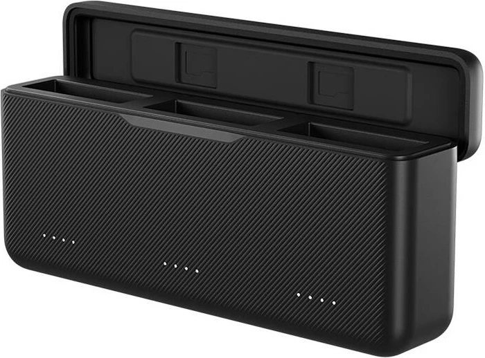 Karikues tre-kanalësh Telesin S0-BCG-02-TIS për DJI Osmo Action 3/4, i zi