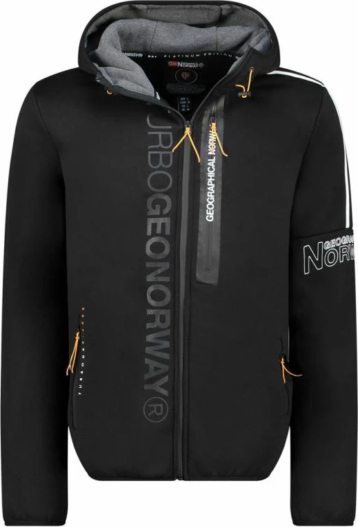 Duks me kapuç për meshkuj Geographical Norway, i zi