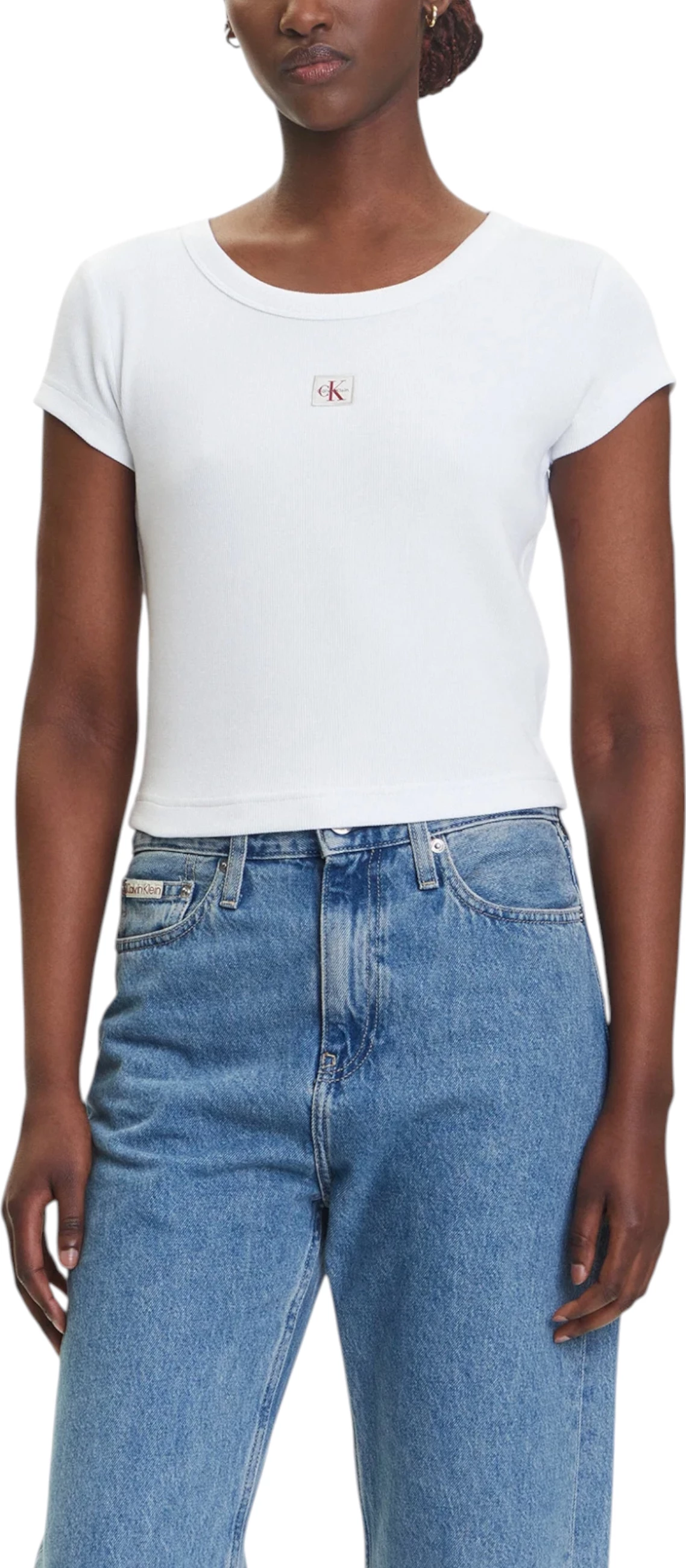 Maicë për femra Calvin Klein Jeans LV047C200G, e bardhë [Madhësia: M]