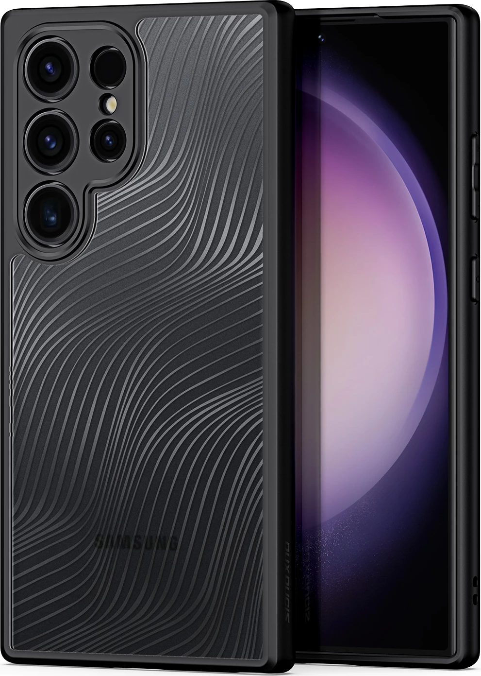 Mbështjellës Dux Ducis Aimo për Samsung Galaxy S24 Ultra, e zezë