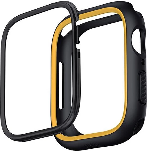 Mbështjellës UNIQ Moduo për Apple Watch 4/5/6/7/8/SE/SE2 40/41mm, zi dhe verdhë