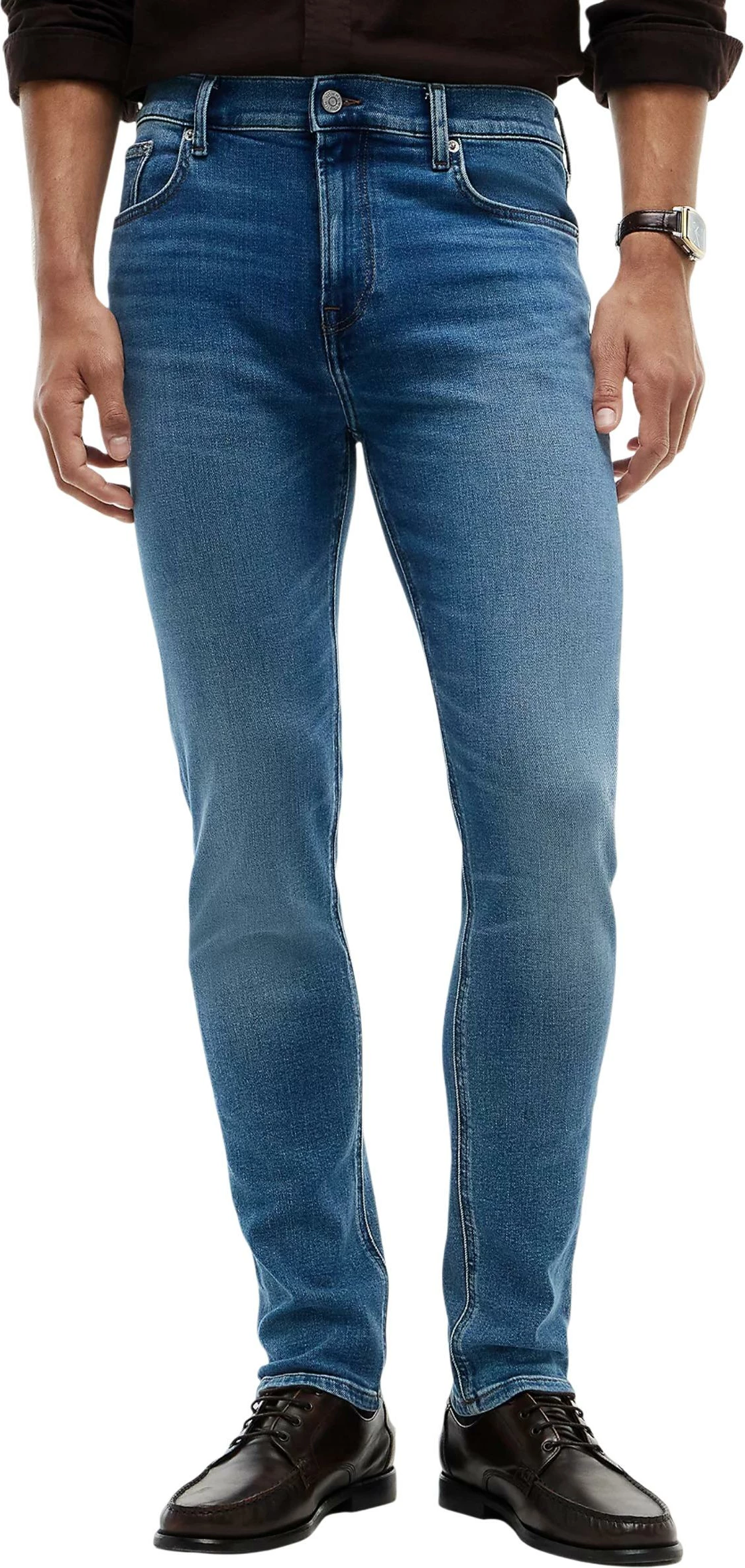 Xhinse për meshkuj Tommy Hilfiger Bleecker Slim MW0MW44923, denim blu