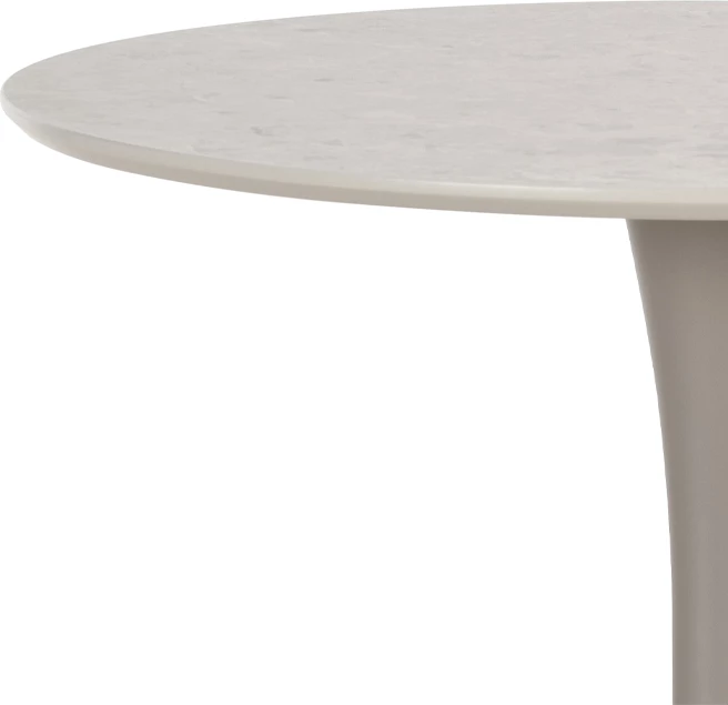 Tavolinë Caspian, ngjyrë gri me model mermeri, 80x80x75cm