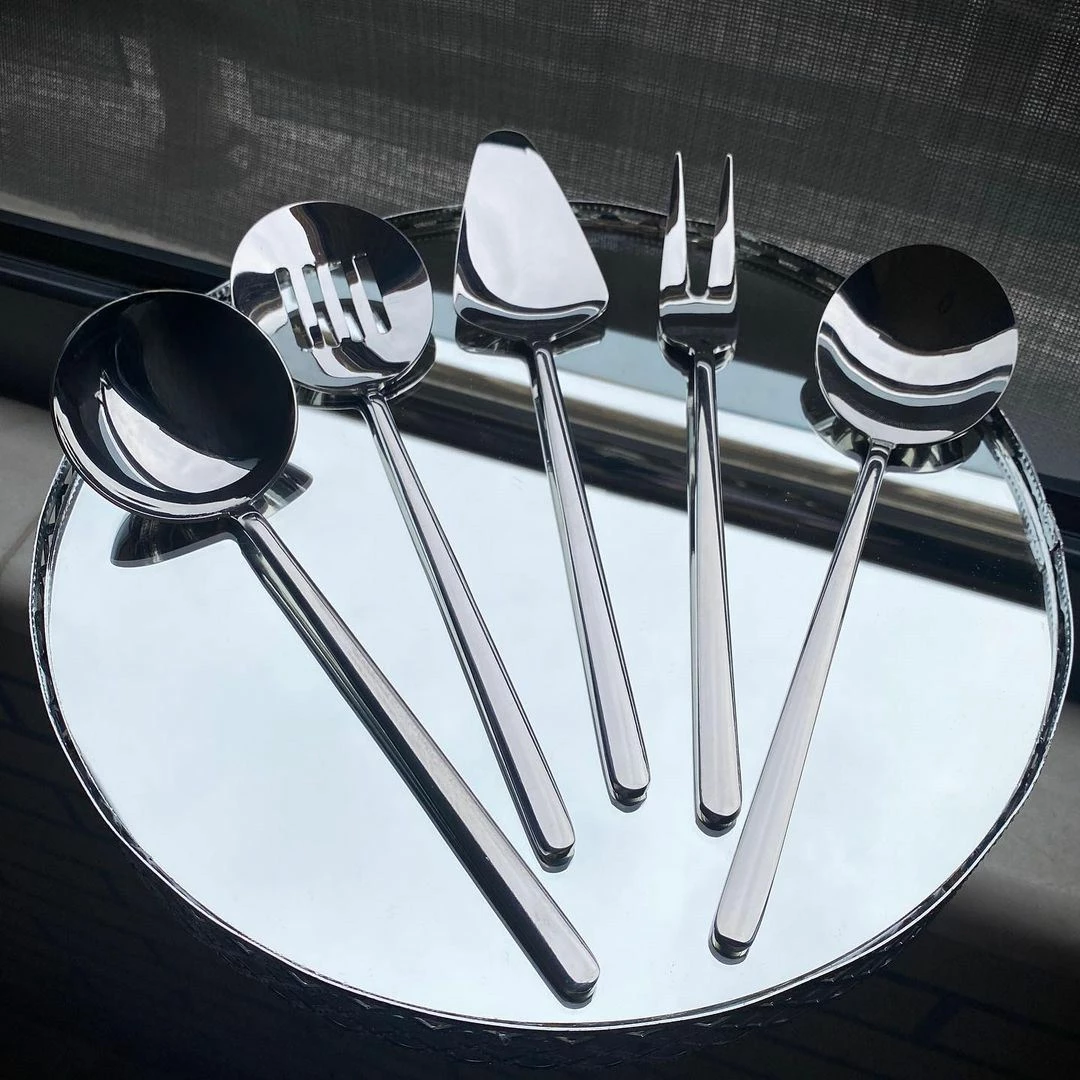 Set shërbimi 5 pjesësh Hermia, Allegra, ngjyrë argjendi
