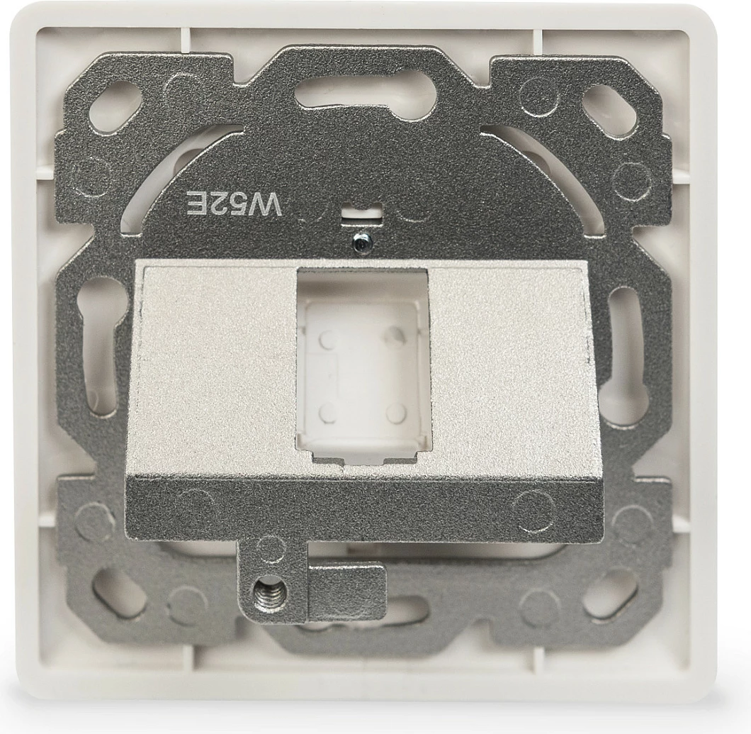 Pllakë muri Digitus për Keystone, RJ-45, metalike, e bardhë