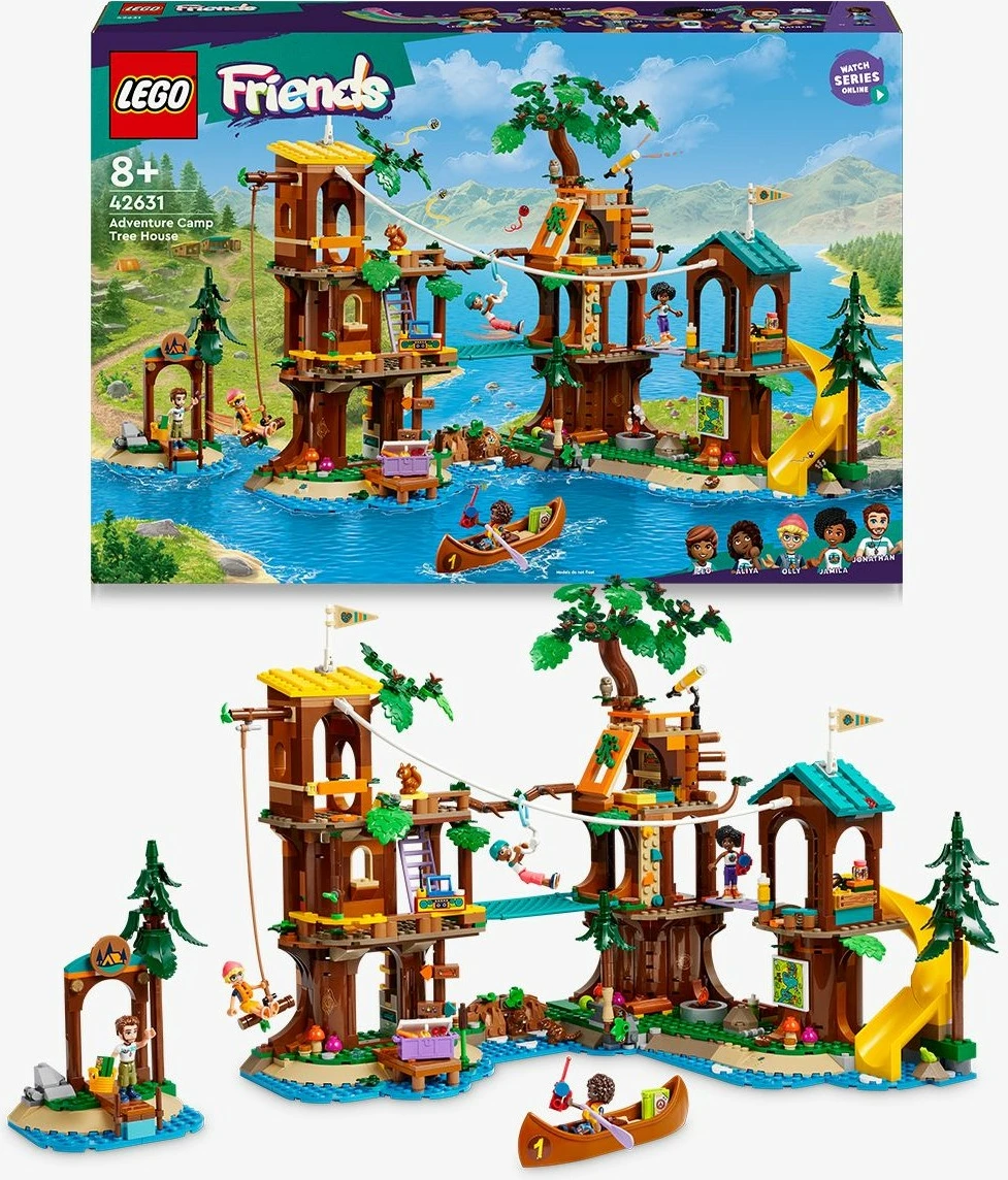 Set ndërtimi LEGO Friends 42631, Adventure Camp Tree House, multikolor