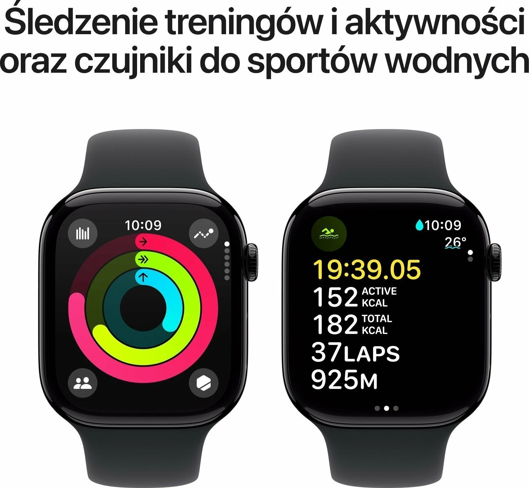 Smartwatch Apple Watch Series 10 GPS 46mm alumin M/L (MWWQ3) Jet Black