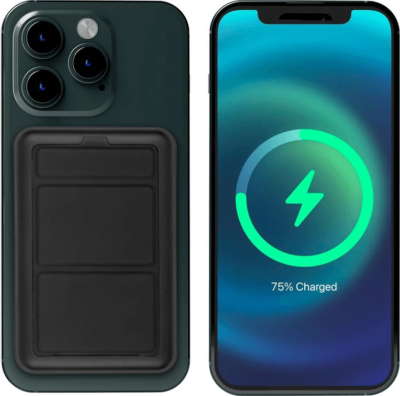 Powerbank magnetik MagSafe RIVACASE VA2604 10000mAh 20W Qi 15W me mbajtëse, e zezë