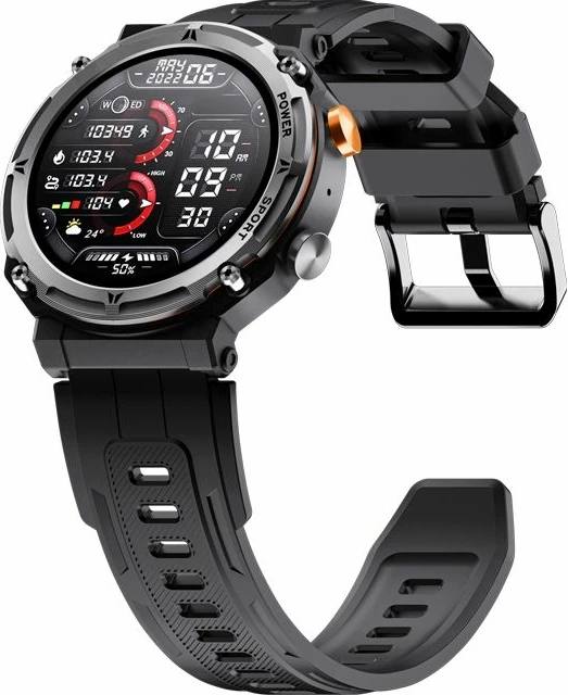 Smartwatch VELTORI për meshkuj, e zezë