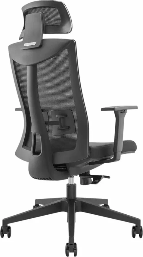 Karrige zyre UVI Focus UVIB001, ergonomike me rrjetë, me mbështetje koke, e zezë