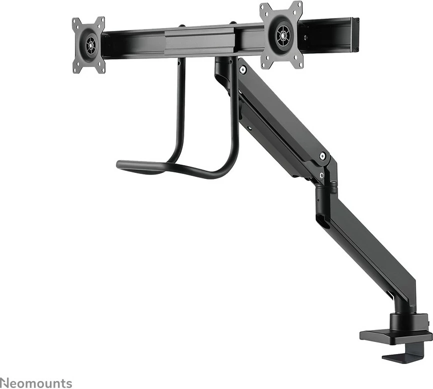 Krah monitori Neomounts NM-D775DXBLACK, për 2 ekrane, 32 inç, kapëse/gromet, i zi