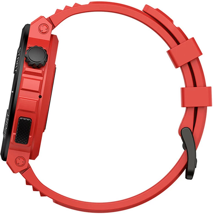 Smartwatch Zeblaze Ares 3 Plus, 1.43" AMOLED, i kuq