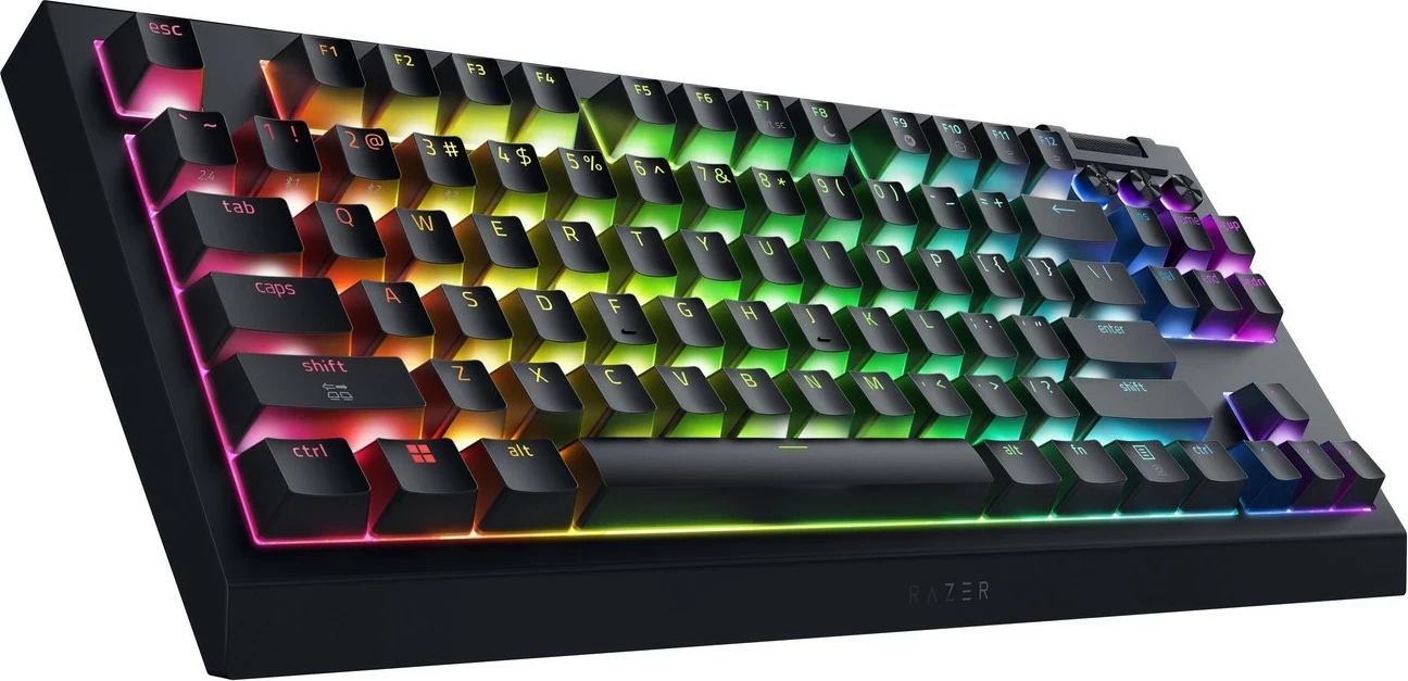 Tastierë mekanike Razer BlackWidow V4 Tenkeyless HyperSpeed, RGB, wireless/wired, US, e zezë