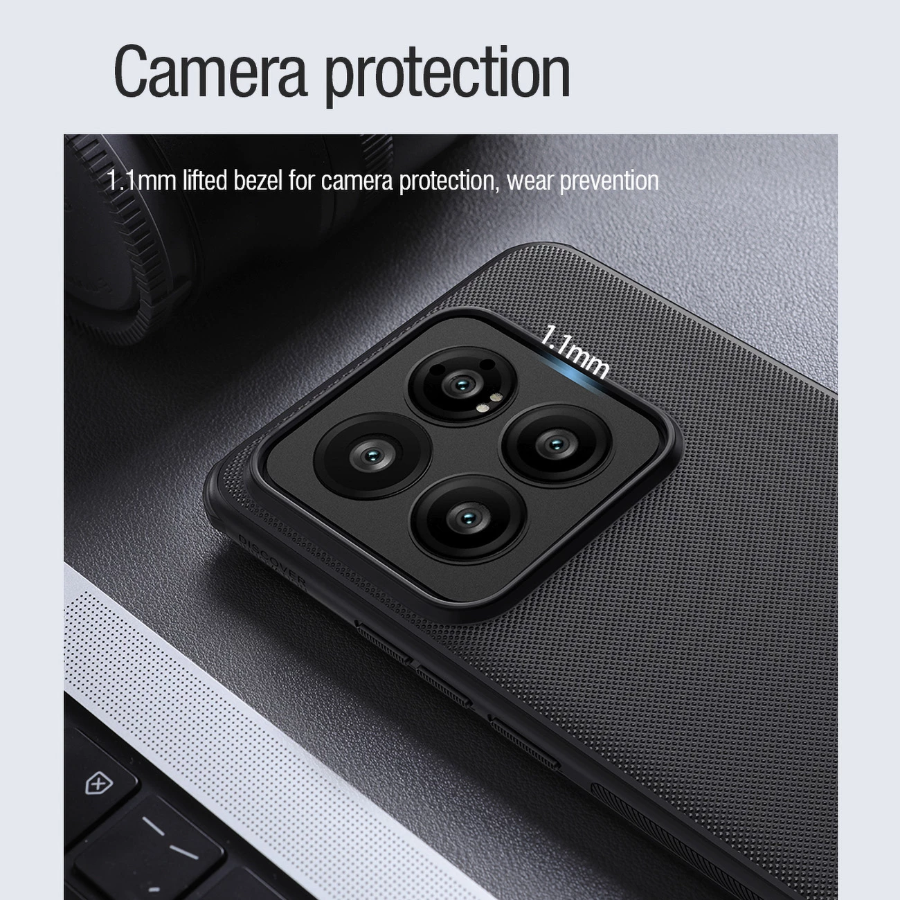 Mbështjellës Nillkin Super Frosted Shield Pro Magnetic për Xiaomi 14 Pro, i zi