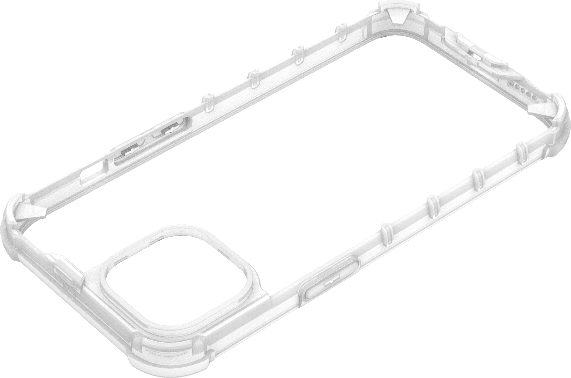 Mbështjellës Hurtel Ombre Protect Case për iPhone 13, rozë-kaltër