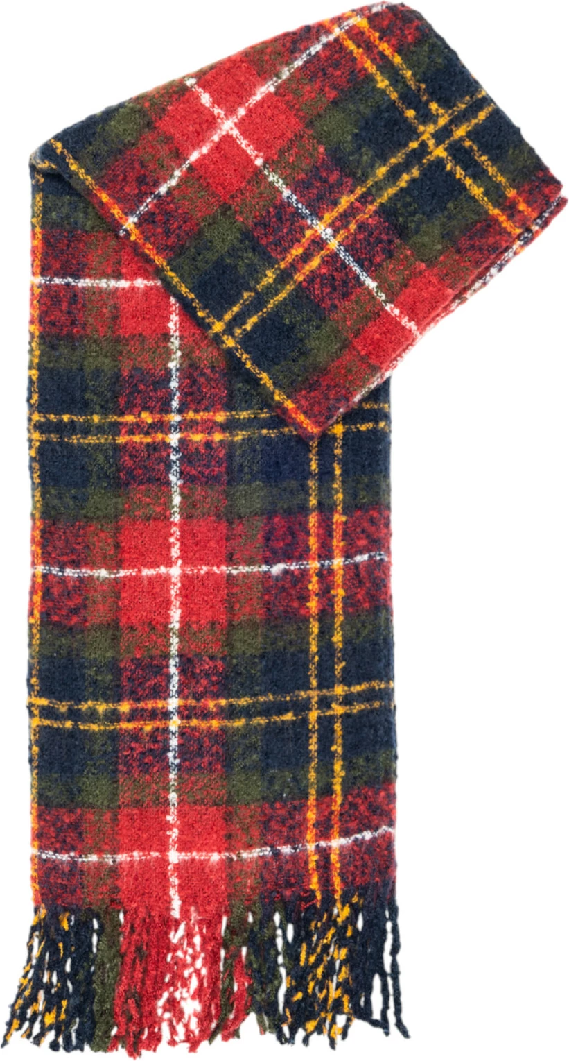 Set kapelë beanie dhe shall për femra Barbour SALTBURN LGS0077, bordeaux