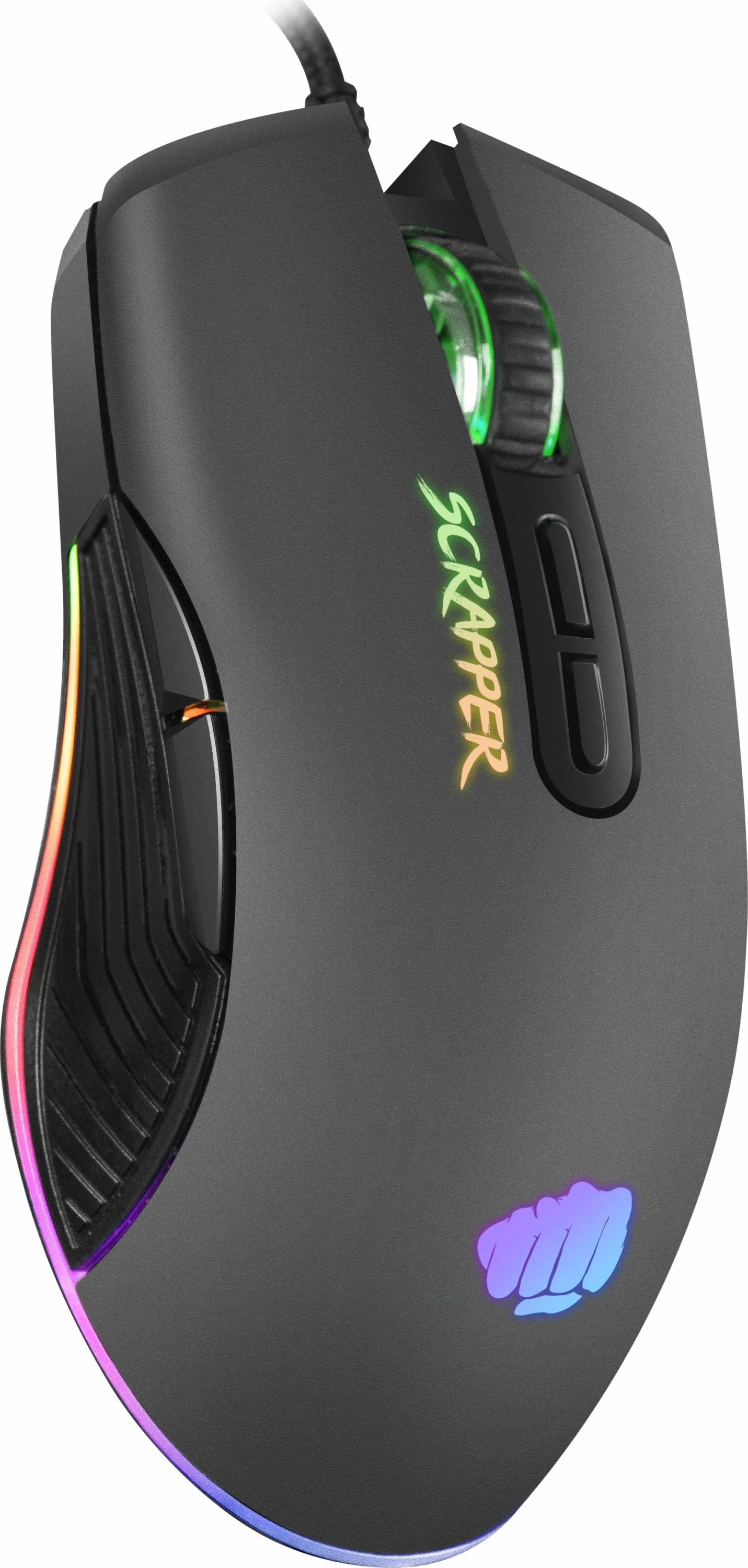 Maus gaming Fury Scrapper NFU-1699, 6400 DPI, RGB, 7 butona, USB me kabllo, i zi