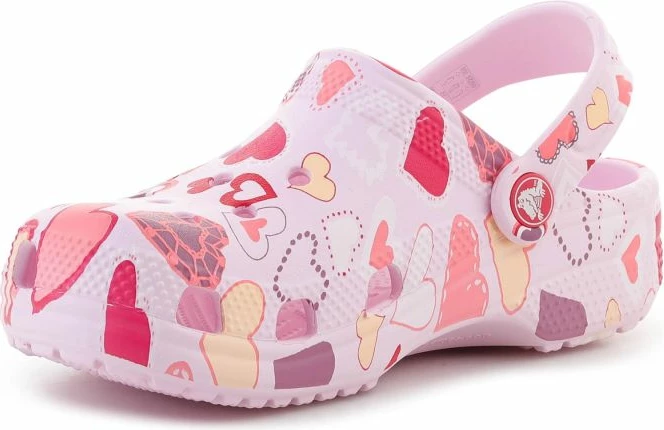 Atlete fëmijësh Crocs Classic VDay Clog Kids Pink Milk/Hearts