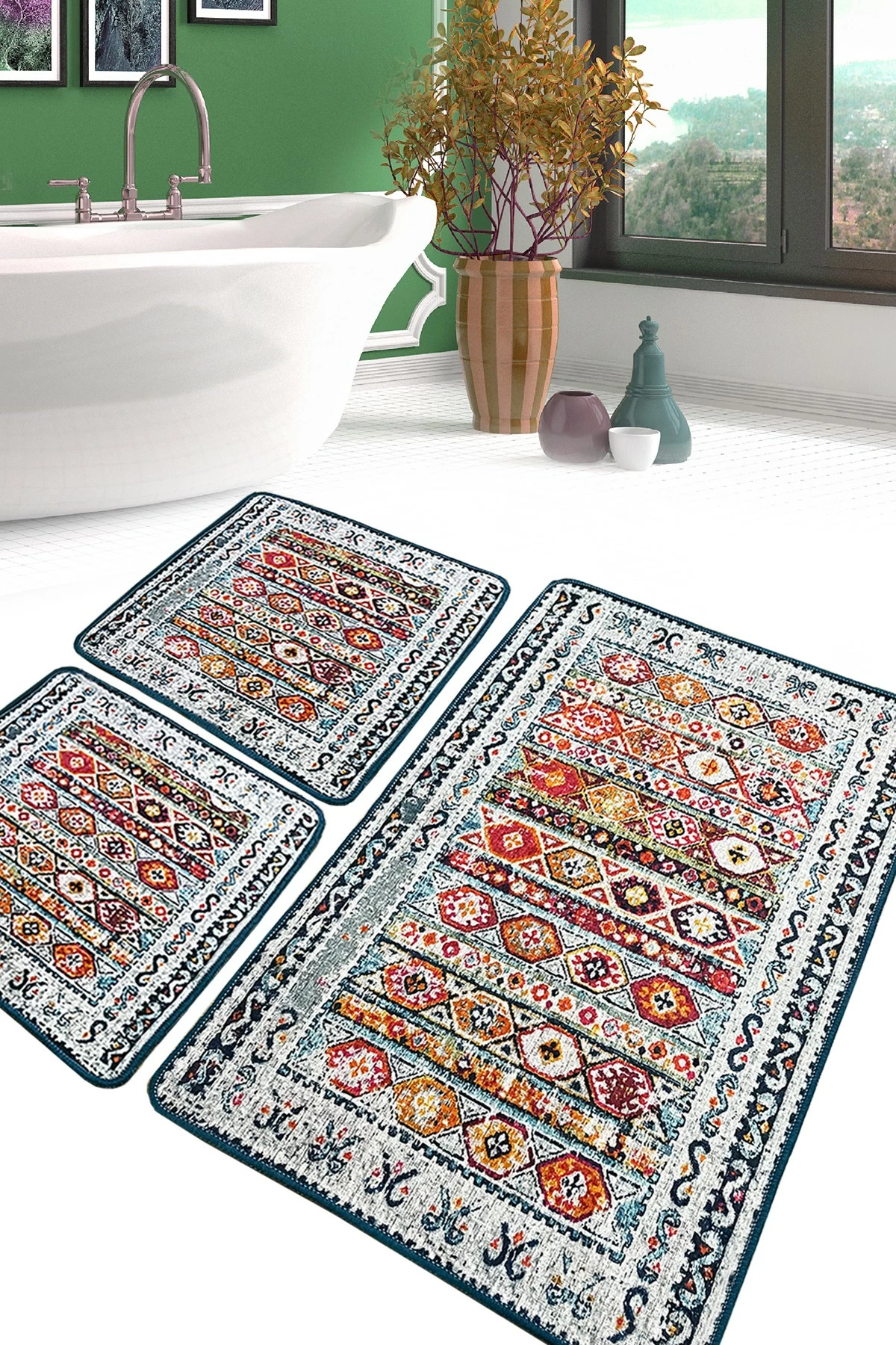 Set tapetash për banjo (3 copë), Mijölnir, Weref, shumëngjyrëshe
