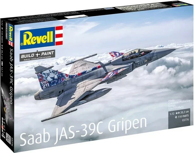 Model plastik avion Saab JAS 39C Gripen Revell 1:72