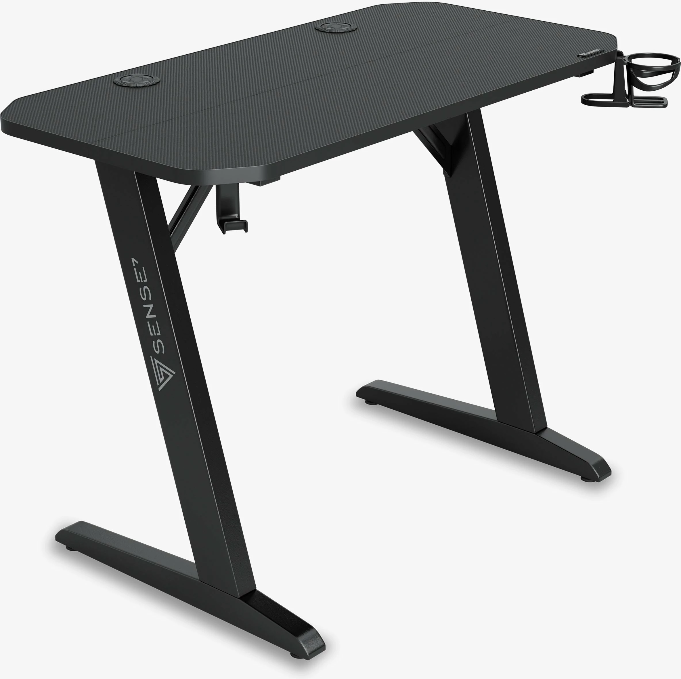 Tavolinë gaming SENSE7 Nomad Basic 100x50 cm 75 cm, e zezë