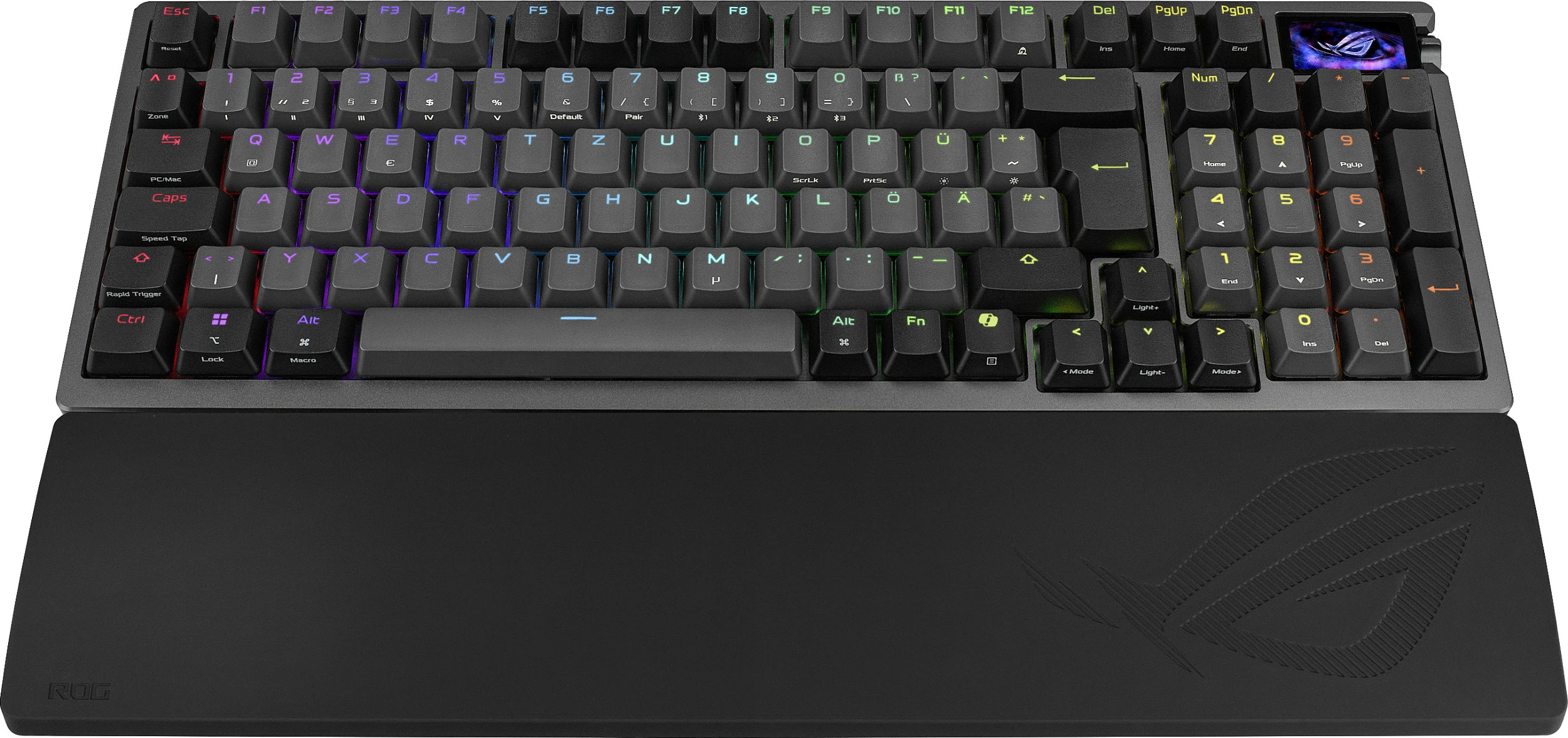 Tastierë gaming ASUS ROG Azoth 96 HE, 96%, USB/2.4GHz/Bluetooth, QWERTZ, RGB, e zezë
